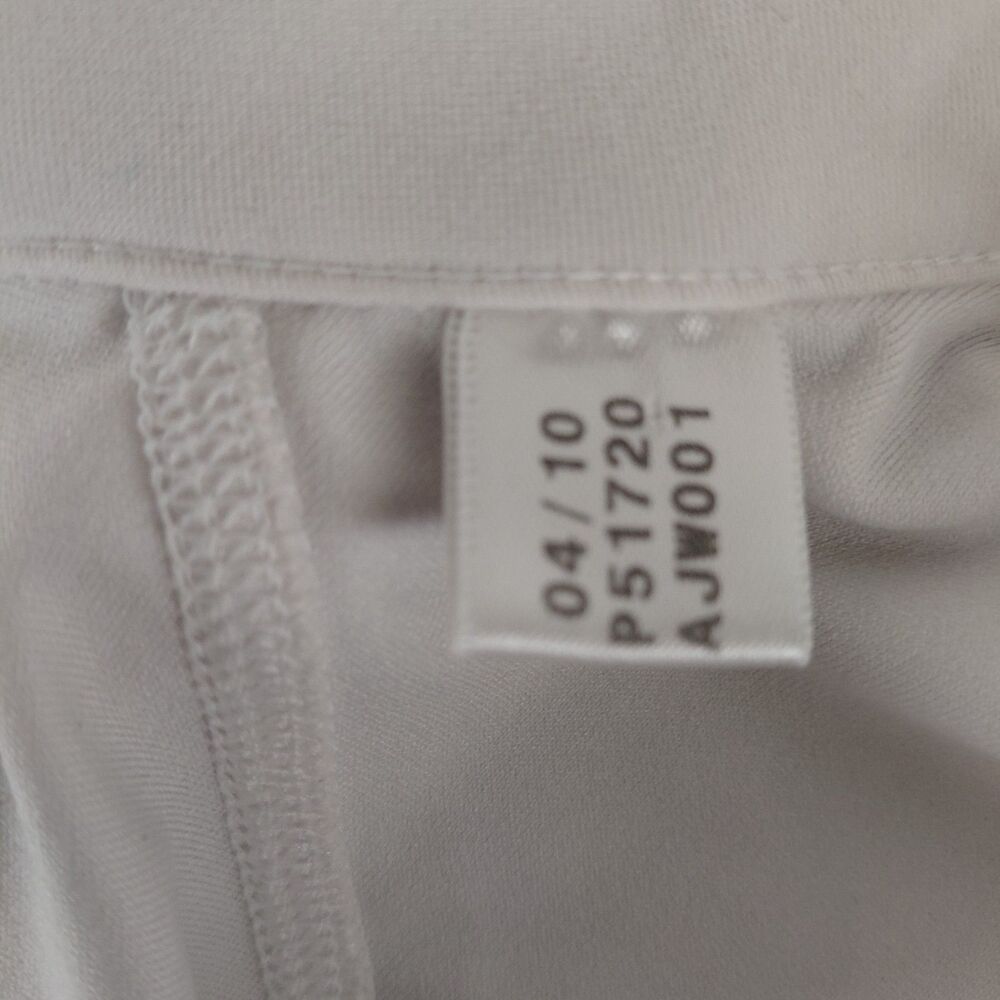 Adidas Fitted LS Zip Front Athleisure Jacket off-white Sz XS - Picture 10 of 10